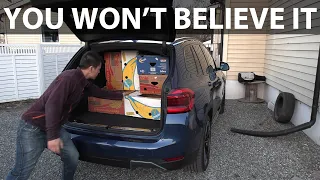 BMW iX3 banana box test