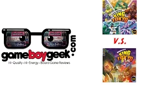King of Tokyo (2nd ed.) V.S. (1st ed .) with the Game Boy Geek