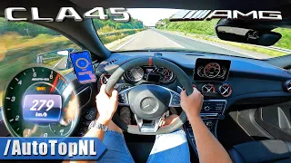 Mercedes CLA 45 AMG 381HP | TOP SPEED on AUTOBAHN [NO SPEED LIMIT] by AutoTopNL