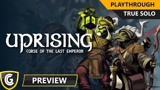 Uprising Curse of the Emperor | Preview | Solo Playthrough