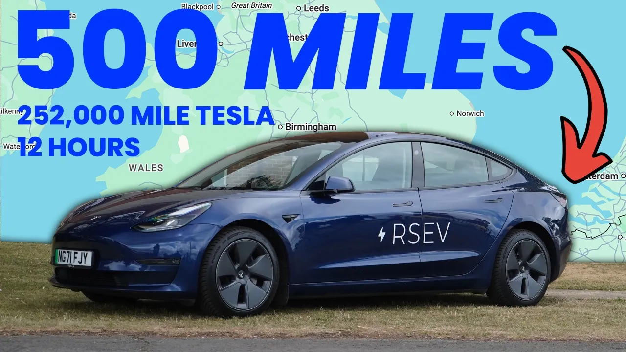 500 Miles in one day in our 252,000 mile Tesla Model 3! | VLOG
