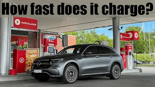 Mercedes-Benz EQC 10-80% SOC Charging Speed & Time Test!