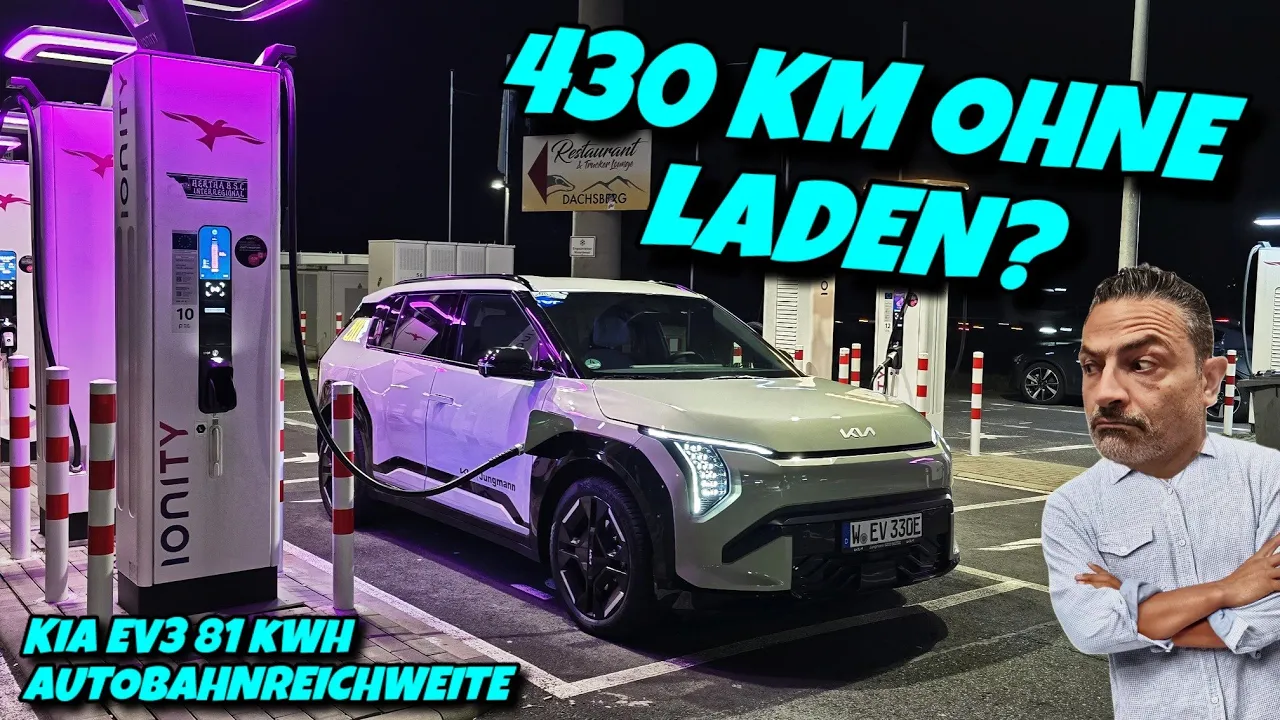 400 km Autobahn ohne Laden? KIA EV3 Long Range im Test. #ev #electriccar