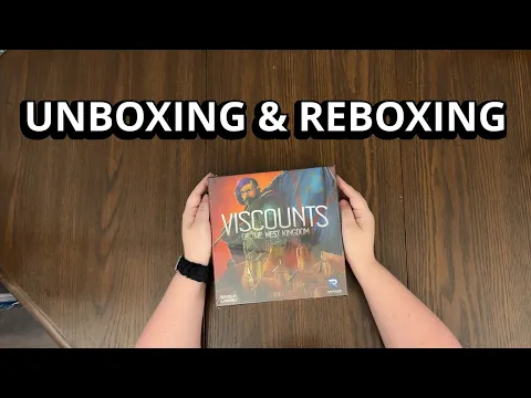 Viscounts of the West Kingdom Board Game - What's Inside the box? - Unboxing & Reboxing