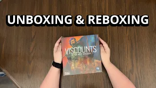 Viscounts of the West Kingdom Board Game - What's Inside the box? - Unboxing & Reboxing