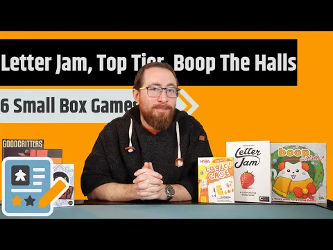 6 More Small Box Game Reviews - Boop The Halls, Allegra, Goodcritters, Logic Chase & More!