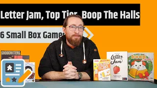 6 More Small Box Game Reviews - Boop The Halls, Allegra, Goodcritters, Logic Chase & More!