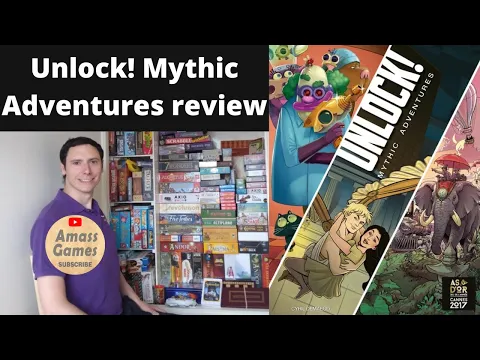 Unlock! Mythic Adventures box 8 review. Digital app escape room in a box * AmassGames* Space Cowboys