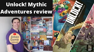 Unlock! Mythic Adventures box 8 review. Digital app escape room in a box * AmassGames* Space Cowboys