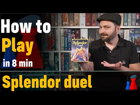 How to play Splendor duel boardgame - Full teach + Visuals - Peaky Boardgamer