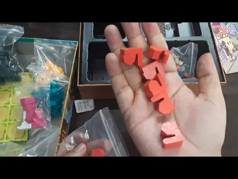 Unboxing Tiny Towns (English) by Indian Meeple