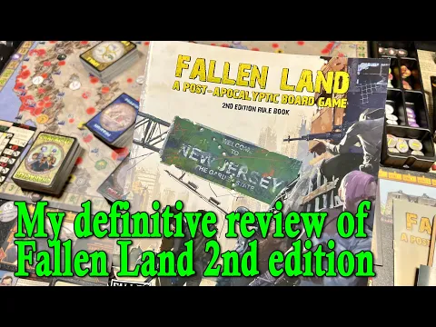 My definitive review of Fallen Land 2nd edition (w/ expansion, from the solo perspective)