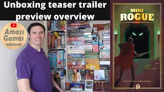 Mini Rogue a nine card solo co-op dungeon crawl board game AmassGames unboxing teaser trailer 4k