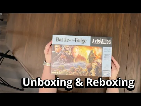 Axis and Allies: Battle of the Bulge - Board Game Unboxing & Reboxing - What's in the Box?