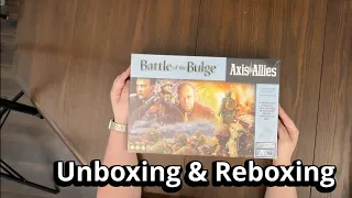 Axis and Allies: Battle of the Bulge - Board Game Unboxing & Reboxing - What's in the Box?