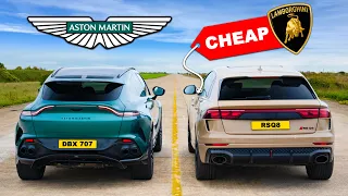 Aston Martin v Audi’s budget Lambo: DRAG RACE