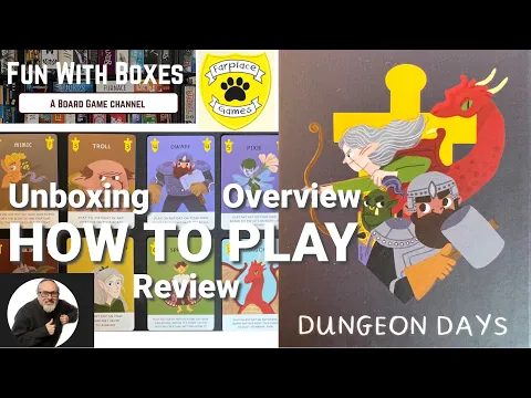 Dungeon Days Card Game | Unboxing, How to Play & Review | Farplace Animal Rescue Charity | Game 4