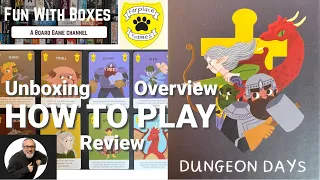 Dungeon Days Card Game | Unboxing, How to Play & Review | Farplace Animal Rescue Charity | Game 4
