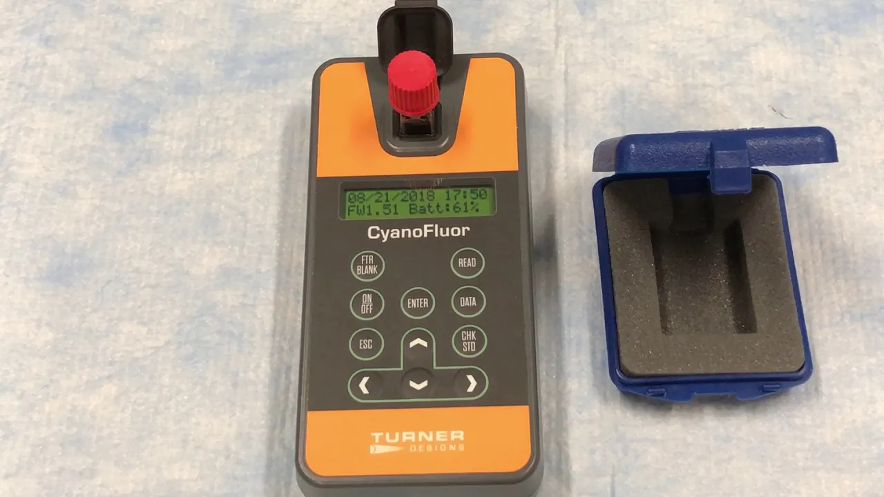 CyanoFluor: How to verify calibration using the calibration check standard
