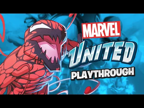 Marvel United Playthrough - Carnage vs Spiderman, Venom, Black Cat and Spiderwoman