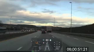 Tesla AP1 hold steering wheel interval test