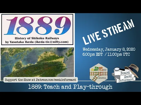 1889 - 3-player Play-through with Train Shuffling