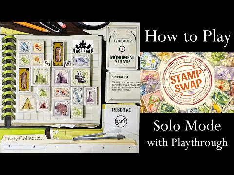 How to Play the Solo Mode of Stamp Swap with Full Playthrough