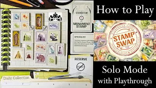 How to Play the Solo Mode of Stamp Swap with Full Playthrough