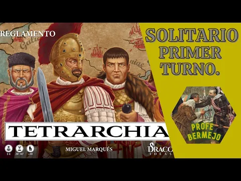Tetrarchia. Primer turno de juego en solitario en español. Mecánicas básicas.
