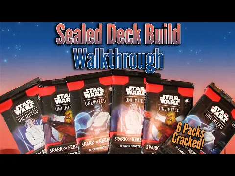 How to build a Sealed Format Star Wars Unlimited Deck | Prerelease Prep!