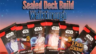 How to build a Sealed Format Star Wars Unlimited Deck | Prerelease Prep!