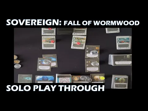 Sovereign Fall of Wormwood Solo Nephilim module play through PnP card game