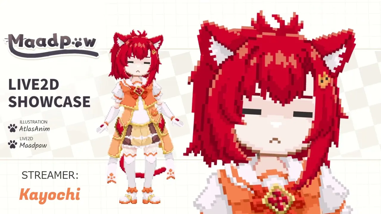Pixel art style Vtuber model (art + rig) by Maadpaw Rigging (@Maadpaw ...