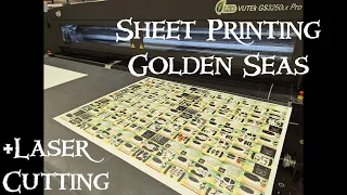 Sheet Printing and Laser Cutting: Difficulties and Progress