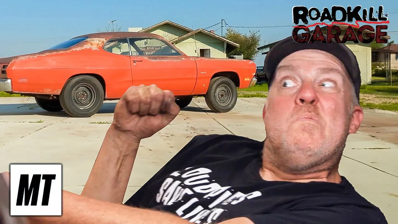 Installing a V8 Engine into 1971 Plymouth Duster! | Roadkill Garage