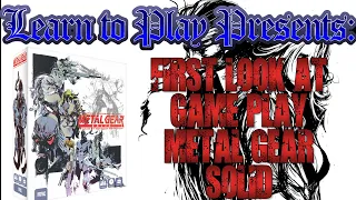 Learn to Play Presents: First Look at Game Play for Metal Gear Solid