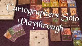Cartographers Solo Playthrough- How to Play