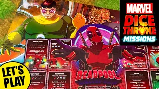 Marvel X-Men Dice Throne: MISSIONS - Deadpool vs Doc Ock solo playthrough