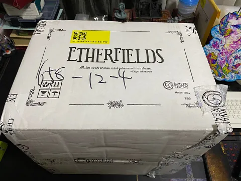 Awaken Realms Etherfields Wave 2 Unboxing Upgraded Manual Cards Mini Tile Funeral Witch Sphinx Harpy