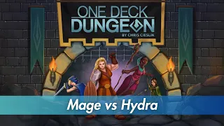 One Deck Dungeon Playthrough - Mage vs Hydra