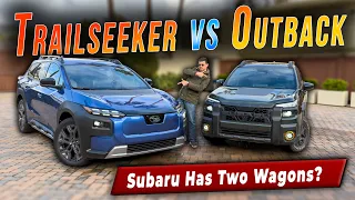 Subaru's All-In On Adventure Wagons! | 2026 Subaru Outback vs 2026 Subaru Trailseeker (e-Outback)