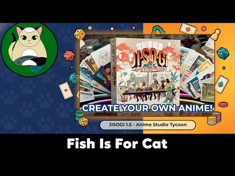 JISOGI 1.5 Anime Studio Tycoon Board Game Unboxing & Sleeving ASMR (No Commentary)
