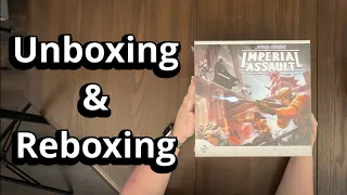 Star Wars: Imperial Assault - Board Game Unboxing & Reboxing - What's in the Box?