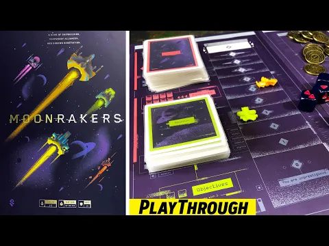 MOONRAKERS Board Game Solo Playthrough