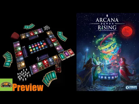 Arcana Rising Kickstarter Preview | Card Drafting Spell Casting and Engine Building