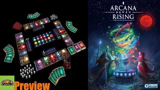 Arcana Rising Kickstarter Preview | Card Drafting Spell Casting and Engine Building