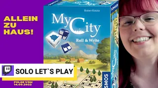 MY CITY Roll & Write ⭐ Brettspiel SOLO Spielregeln & Let´s Play (Twitch Aufzeichnung 2022)