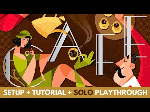 Cafe Board Game | Full Solo Playthrough | Learn to Play