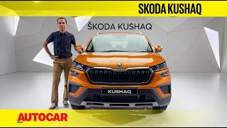 Skoda Kushaq walkaround - Skoda's mid-size SUV for India is here! | First Look | Autocar India