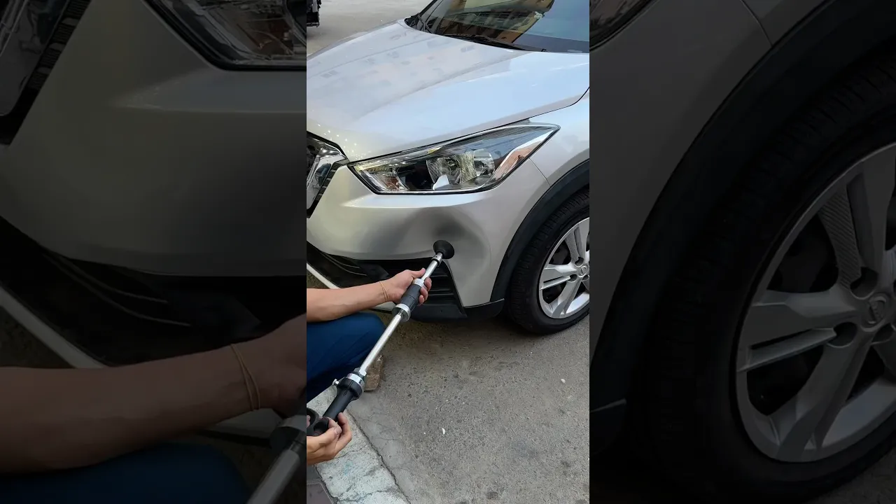 Unique Dent Pulling! 🤯 #dentpulling #cars #vehicles